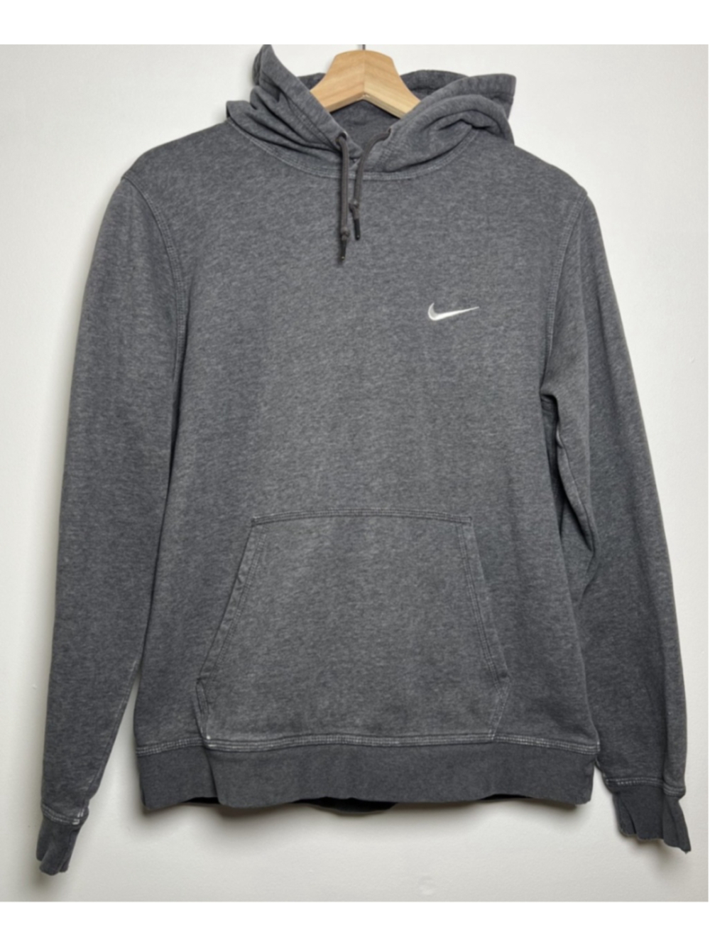 Womens Nike Hoodie Hooded Gray Sweatshirt Pullover Size Medium